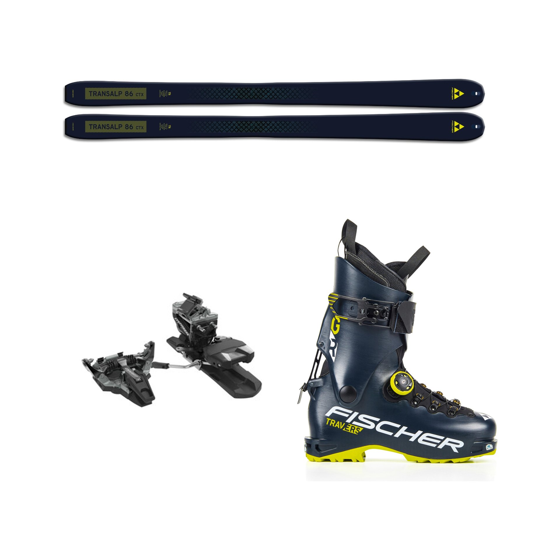 Skitourenset Herren - Fischer Transalp 86 CTX + Dynafit Radical 92